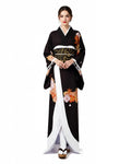 Women’s Layered Black Kimono-Style Costume