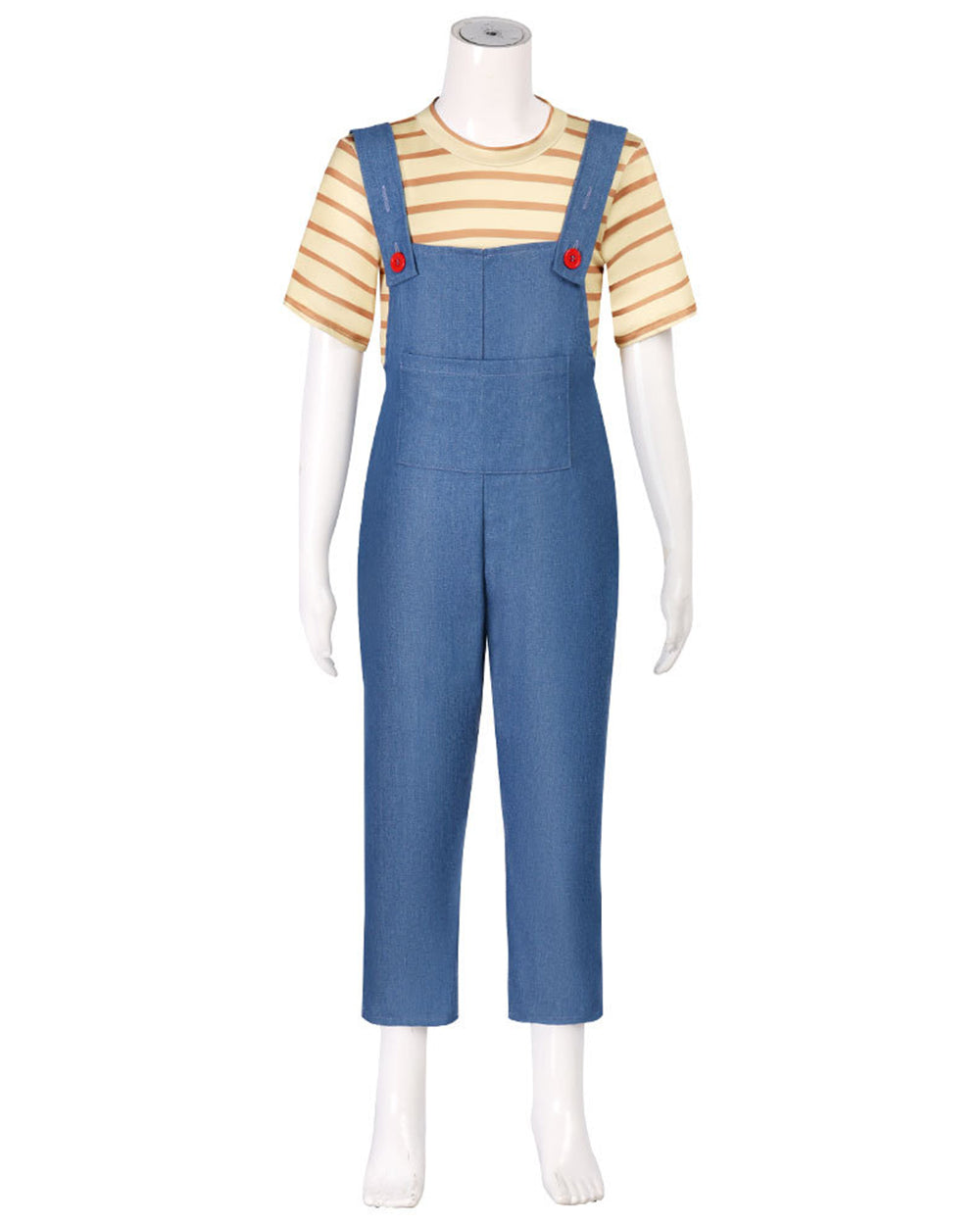 Women’s Striped Shirt and Blue Overall Costume