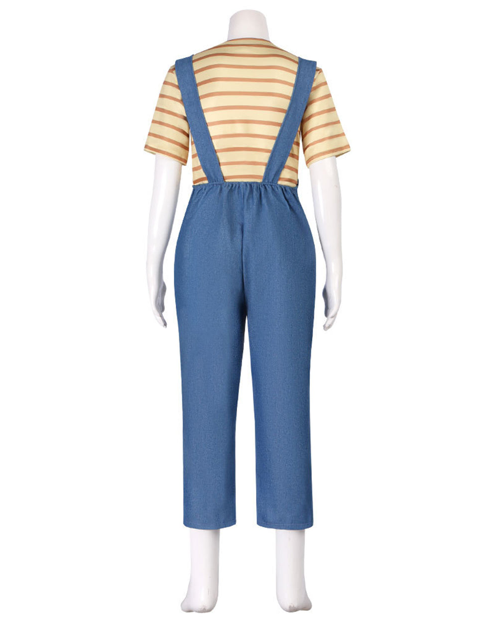 Women’s Striped Shirt and Blue Overall Costume